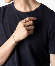 TOM WOOD Sleek Ring Top Black Spinel トムウッド スリーク