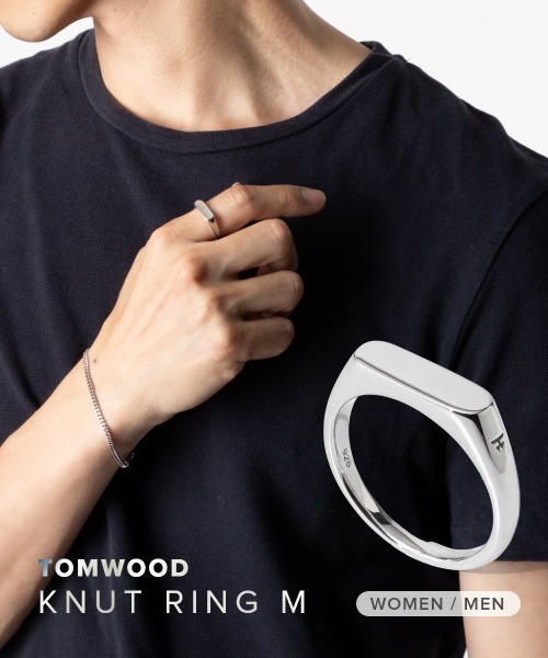 TOM WOOD（トムウッド）の「TOM WOOD Knut Ring (M) トムウッド ナット スターリング リング（リング・レディース・シルバー・58/60）」の2枚目の写真