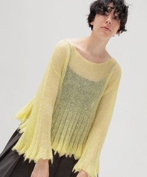 DRESSLAVE（ドレスレイブ）の「sheer mohair petal knit(シアーモヘヤペタルニット)（ニット/セーター）」