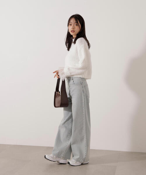 PROPORTION BODY DRESSING(プロポーションボディドレッシング)の「ワイドデニム / 1215230702(その他パンツ・レディース・ブルー/ブルー系その他・MEDIUM/P/S/SMALL)」の5枚目の写真