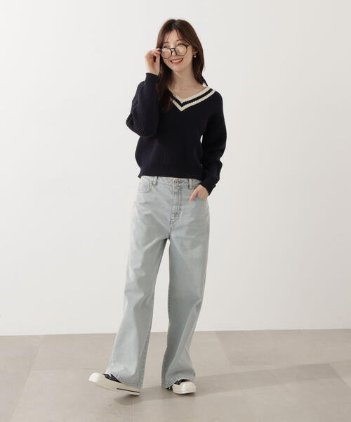 PROPORTION BODY DRESSING(プロポーションボディドレッシング)の「ワイドデニム / 1215230702(その他パンツ・レディース・ブルー/ブルー系その他・MEDIUM/P/S/SMALL)」の9枚目の写真