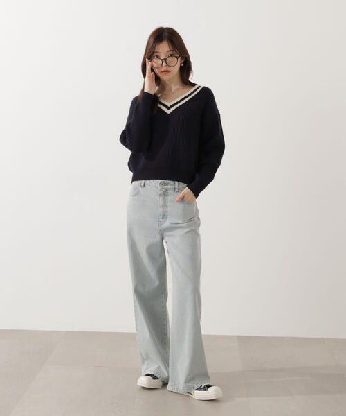 PROPORTION BODY DRESSING(プロポーションボディドレッシング)の「ワイドデニム / 1215230702(その他パンツ・レディース・ブルー/ブルー系その他・MEDIUM/P/S/SMALL)」の10枚目の写真