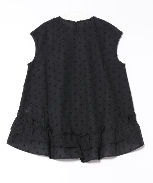 hue day to evening フリルノースリーブ　M ブラック　美品 hue