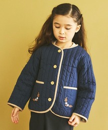 utremi（ユトレミ）の「ストライプキルト ジャケット（ベビー/キッズ 90～140cm）（その他アウター）」