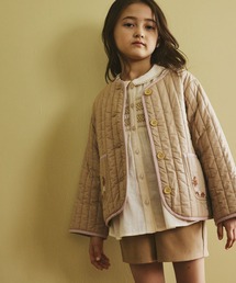 utremi（ユトレミ）の「ストライプキルト ジャケット（ベビー/キッズ 90～140cm）（その他アウター）」