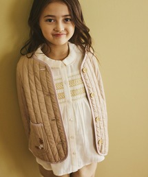 utremi（ユトレミ）の「ストライプキルト ジャケット（ベビー/キッズ 90～140cm）（その他アウター）」