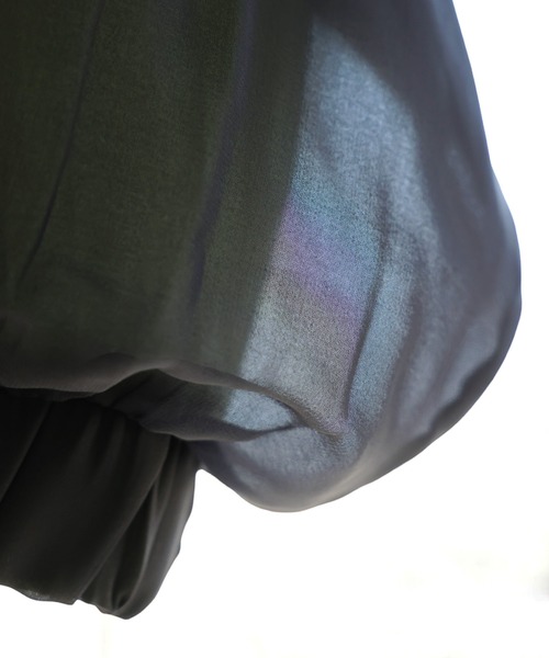 antiqua(アンティカ)の「シアーブルゾン(ブルゾン・レディース・ブラック/グレー・ONESIZE)」の11枚目の写真
