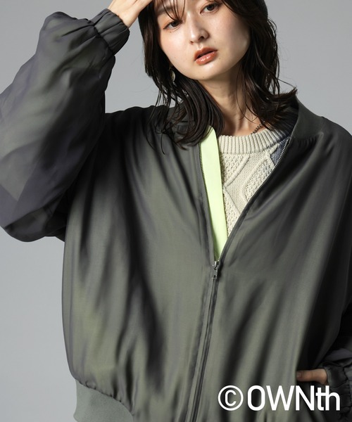 antiqua(アンティカ)の「シアーブルゾン(ブルゾン・レディース・ブラック/グレー・ONESIZE)」の20枚目の写真