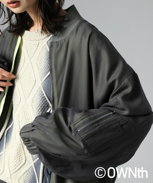 antiqua(アンティカ)の「シアーブルゾン(ブルゾン・レディース・ブラック/グレー・ONESIZE)」の21枚目の写真