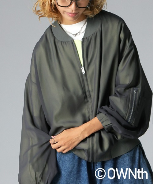 antiqua(アンティカ)の「シアーブルゾン(ブルゾン・レディース・ブラック/グレー・ONESIZE)」の22枚目の写真