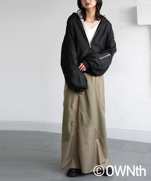 antiqua(アンティカ)の「シアーブルゾン(ブルゾン・レディース・ブラック/グレー・ONESIZE)」の17枚目の写真