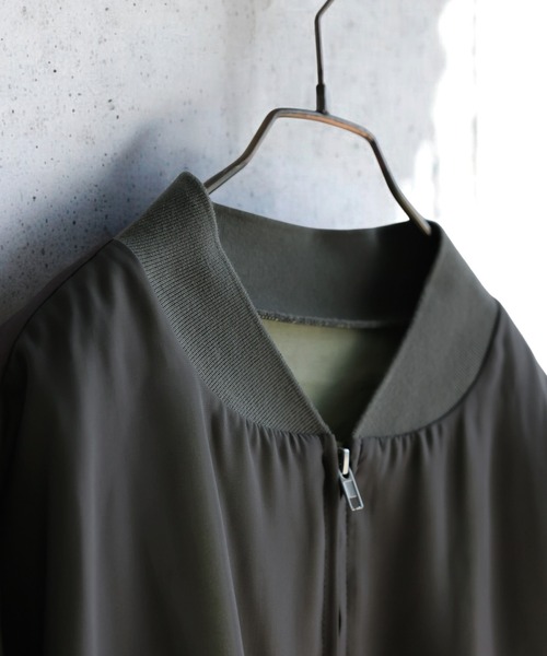 antiqua(アンティカ)の「シアーブルゾン(ブルゾン・レディース・ブラック/グレー・ONESIZE)」の9枚目の写真