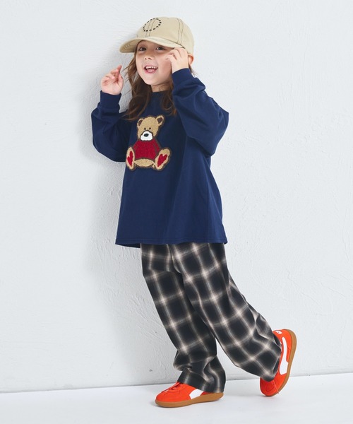 pairmanon（ペアマノン）の「【セットアップ着用可能】ユニセックス オンブレチェックパンツ（その他パンツ・キッズ・ブラック/ブラウン・120/130/140/150/90/100/110）」の11枚目の写真