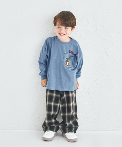 pairmanon（ペアマノン）の「【セットアップ着用可能】ユニセックス オンブレチェックパンツ（その他パンツ・キッズ・ブラック/ブラウン・120/130/140/150/90/100/110）」の14枚目の写真