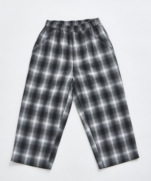 pairmanon（ペアマノン）の「【セットアップ着用可能】ユニセックス オンブレチェックパンツ（その他パンツ・キッズ・ブラック/ブラウン・120/130/140/150/90/100/110）」の17枚目の写真