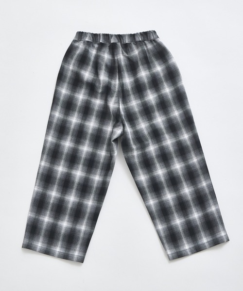 pairmanon（ペアマノン）の「【セットアップ着用可能】ユニセックス オンブレチェックパンツ（その他パンツ・キッズ・ブラック/ブラウン・120/130/140/150/90/100/110）」の18枚目の写真