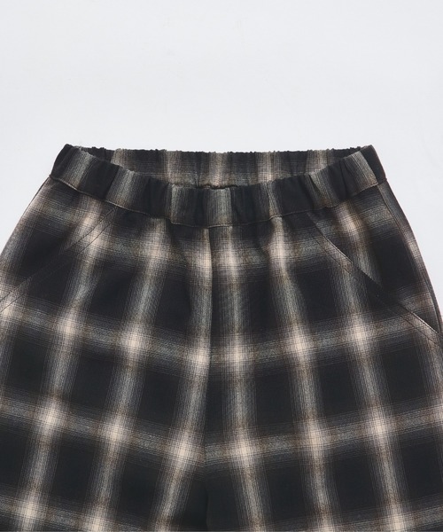 pairmanon（ペアマノン）の「【セットアップ着用可能】ユニセックス オンブレチェックパンツ（その他パンツ・キッズ・ブラック/ブラウン・120/130/140/150/90/100/110）」の19枚目の写真