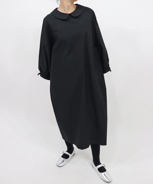 セール】こなれた丸衿ワンピース【ワンピース】（ワンピース）｜haupia