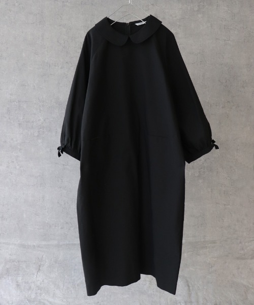 セール】こなれた丸衿ワンピース【ワンピース】（ワンピース）｜haupia