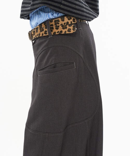 WISH FOR EVER（ウィッシュフォーエバー）の「ASSORT SIDE SWITCH BAGGY CURVE PANTS / アソートサイドスイッチバギーカーブパンツ（その他パンツ・メンズ・インディゴブルー/チャコールグレー/ブラック・LARGE/SMALL/MEDIUM）」の5枚目の写真