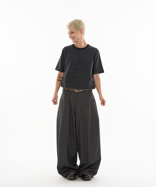 セール】ASSORT SIDE SWITCH BAGGY CURVE PANTS / アソート