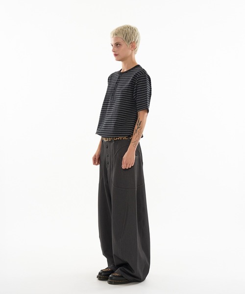 セール】ASSORT SIDE SWITCH BAGGY CURVE PANTS / アソート