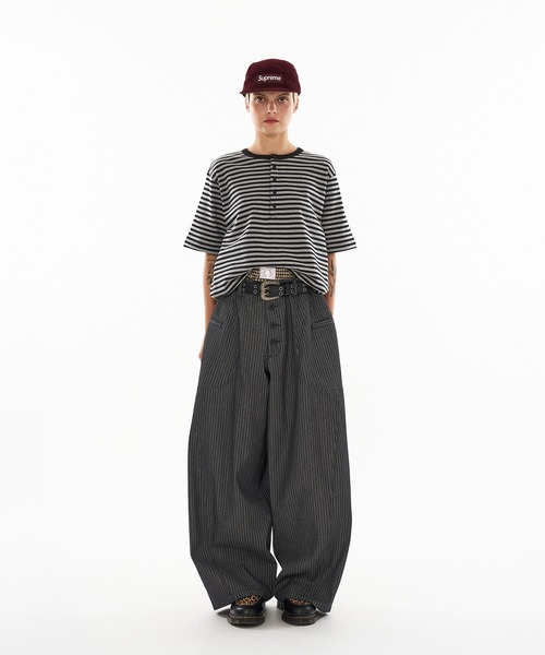 【早い者勝ち】WISH FOR EVER バギーパンツ WISH FOR EVER パンツ ASSORT CROSS TUCK BAGGY SHORTS