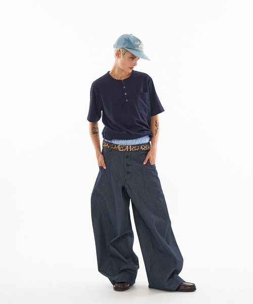 セール】ASSORT SIDE SWITCH BAGGY CURVE PANTS / アソート