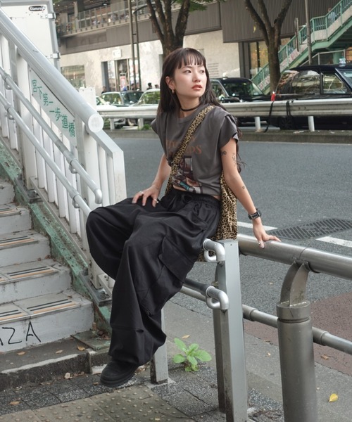 TEEN BOOP（ティーンブープ）の「VintageレコードTee（Tシャツ/カットソー・レディース・ブルー/チャコールグレー/ホワイト・FREE）」の4枚目の写真