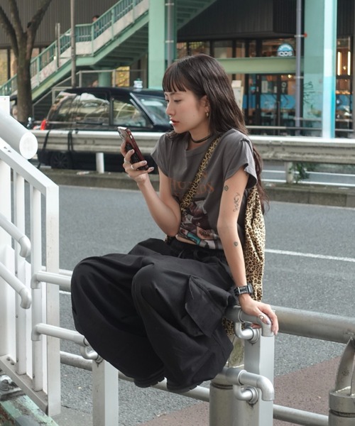 TEEN BOOP（ティーンブープ）の「VintageレコードTee（Tシャツ/カットソー・レディース・ブルー/チャコールグレー/ホワイト・FREE）」の6枚目の写真