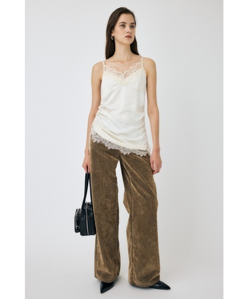 MOUSSY(マウジー)の「【セットアップ対応】MIDRISE CORDUROY BAGGY(デニムパンツ・レディース・ダークブラウン/ベージュ/カーキ・1/2/0)」の6枚目の写真