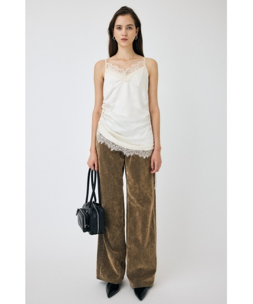 MOUSSY(マウジー)の「【セットアップ対応】MIDRISE CORDUROY BAGGY(デニムパンツ・レディース・ダークブラウン/ベージュ/カーキ・1/2/0)」の7枚目の写真
