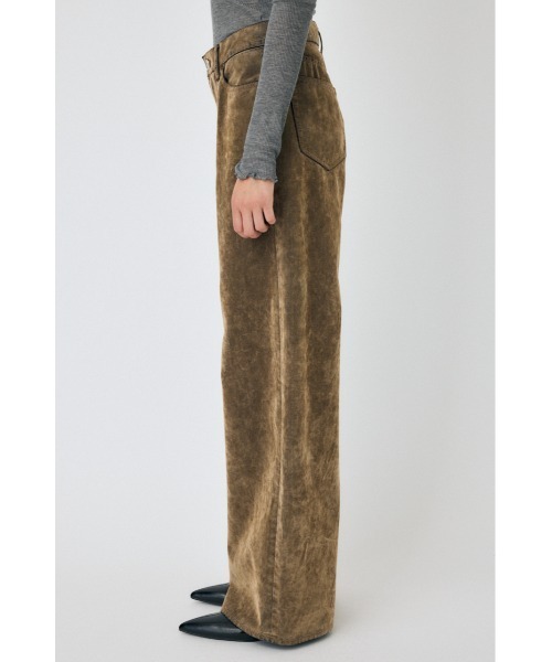 MOUSSY(マウジー)の「【セットアップ対応】MIDRISE CORDUROY BAGGY(デニムパンツ・レディース・ダークブラウン/ベージュ/カーキ・1/2/0)」の10枚目の写真
