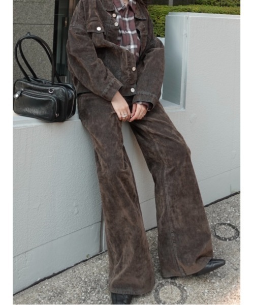 セール】【25年AW新作】【セットアップ対応】MIDRISE CORDUROY BAGGY