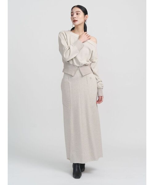 セール】ウエストZIPラメスウェットプルオーバー（スウェット