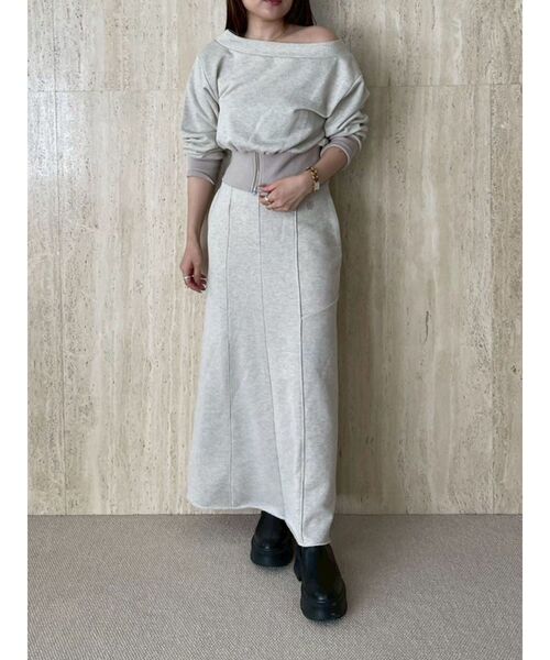 セール】ウエストZIPラメスウェットプルオーバー（スウェット