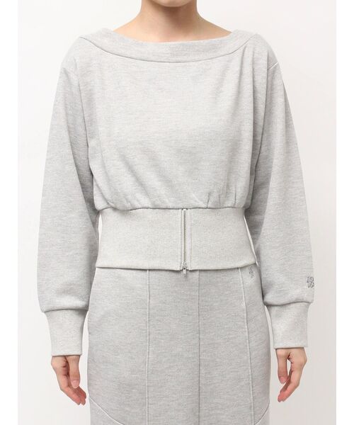 LAGUNAMOON（ラグナムーン）の「ウエストZIPラメスウェットプルオーバー（スウェット・レディース・ベージュ/ライトグレー・FREE）」の21枚目の写真
