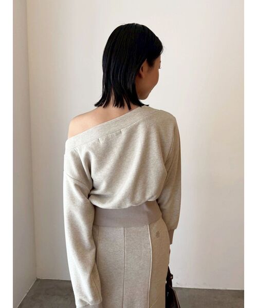 セール】ウエストZIPラメスウェットプルオーバー（スウェット