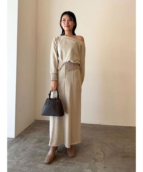 セール】ウエストZIPラメスウェットプルオーバー（スウェット