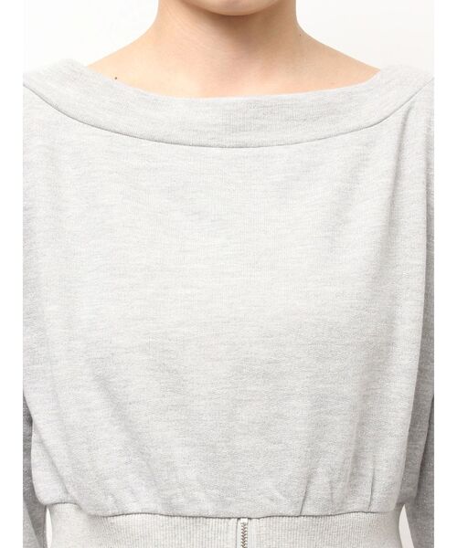 セール】ウエストZIPラメスウェットプルオーバー（スウェット