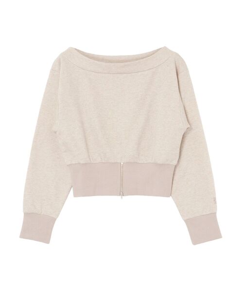 セール】ウエストZIPラメスウェットプルオーバー（スウェット