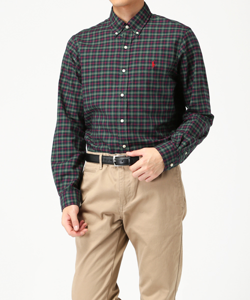 POLO RALPH LAUREN(ポロ ラルフ ローレン)の「プラッド コットン ツイル シャツ(シャツ/ブラウス・メンズ・レッド系その他/マルチ/グリーン系1・LARGE/XX-LARGE/MEDIUM/X-LARGE/X-SMALL/SMALL)」の9枚目の写真