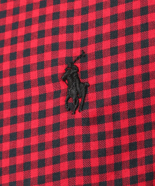 POLO RALPH LAUREN(ポロ ラルフ ローレン)の「プラッド コットン ツイル シャツ(シャツ/ブラウス・メンズ・レッド系その他/マルチ/グリーン系1・LARGE/XX-LARGE/MEDIUM/X-LARGE/X-SMALL/SMALL)」の4枚目の写真