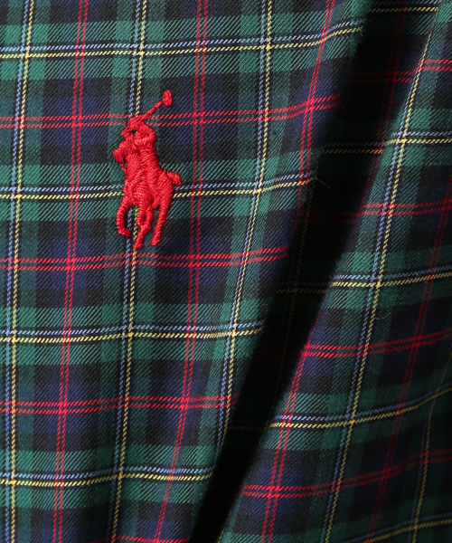 POLO RALPH LAUREN(ポロ ラルフ ローレン)の「プラッド コットン ツイル シャツ(シャツ/ブラウス・メンズ・レッド系その他/マルチ/グリーン系1・LARGE/XX-LARGE/MEDIUM/X-LARGE/X-SMALL/SMALL)」の7枚目の写真