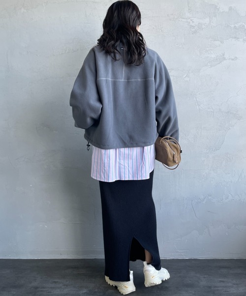 Americana/アメリカーナ] 別注 ワンポイント刺繍ロゴ ショート丈