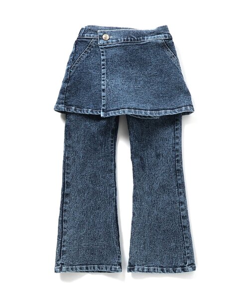 BREEZE(ブリーズ)の「Im Jelly!ケミカルデニムスカート&パンツ セット(デニムパンツ・キッズ・インディゴブルー・90/100/110/120/130/140)」の7枚目の写真