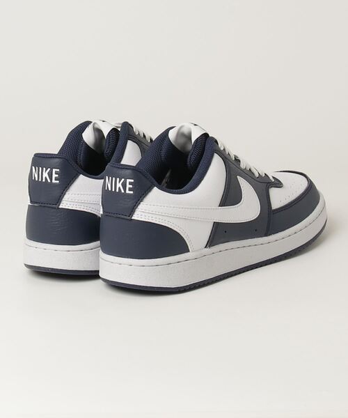 NIKE（ナイキ）の「ナイキ NIKE ナイキ コート ビジョン LO（スニーカー・メンズ・ホワイト×ネイビー・25.0cm/26.0cm/26.5cm/27.0cm/27.5cm/28.0cm/25.5cm）」の2枚目の写真