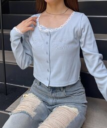 tシャツ 「mline」レース ストーンキャミSET レディース mline]レース ストーンキャミSET | mline(エムライン)レディース