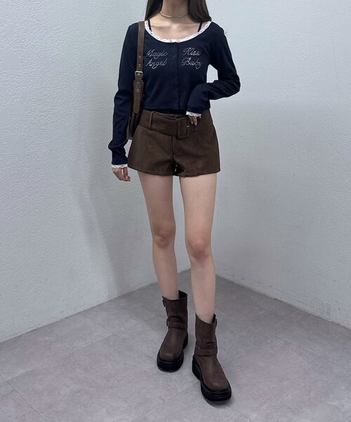 mline（エムライン）の「[mline]レース ストーンキャミSET（Tシャツ/カットソー・レディース・ネイビー/グレー/ブルー/アイボリー・FREE）」の13枚目の写真