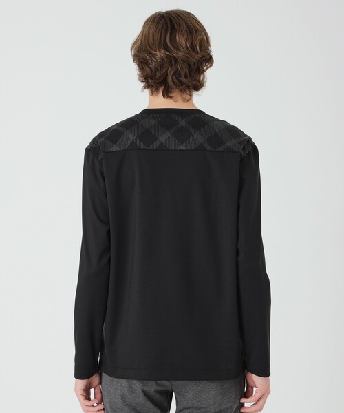 BLACK LABEL CRESTBRIDGE(ブラックレーベル・クレストブリッジ)の「ハイストレッチテーラリングカットソー(Tシャツ/カットソー・メンズ・オフホワイト/ブルー/ブラック・M/XL/L)」の18枚目の写真